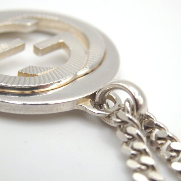 Authentic GUCCI Interlocking G Necklace Ag925 [Used] - Picture 5 of 7